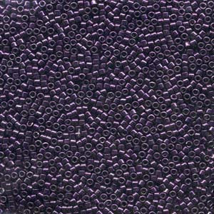 11/0 – Miyuki Delica - 5g Bag – Nickel Plated Dyed Dark Purple – DB464