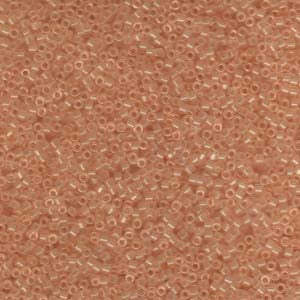 11/0 – Miyuki Delica - 5g Bag – Transparent Pale Peach – DB1410 (Discontinued by Miyuki)