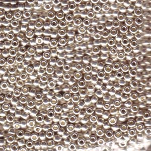 100g Wholesale Pack - 8/0 Miyuki Seed Beads β Duracoat Galvanised Silver (4201)