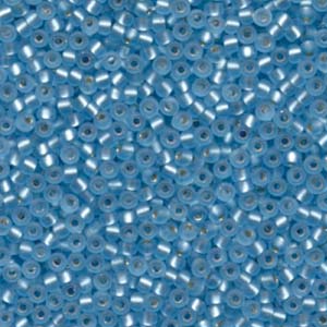 8/0 Miyuki Seed Beads - 25g Bag – Silver Lined Aqua - Colour 18
