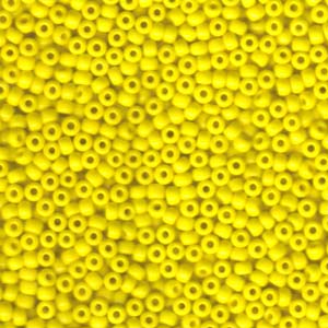8/0 Miyuki Seed Beads - 25g Bag – Opaque Yellow - Colour 404