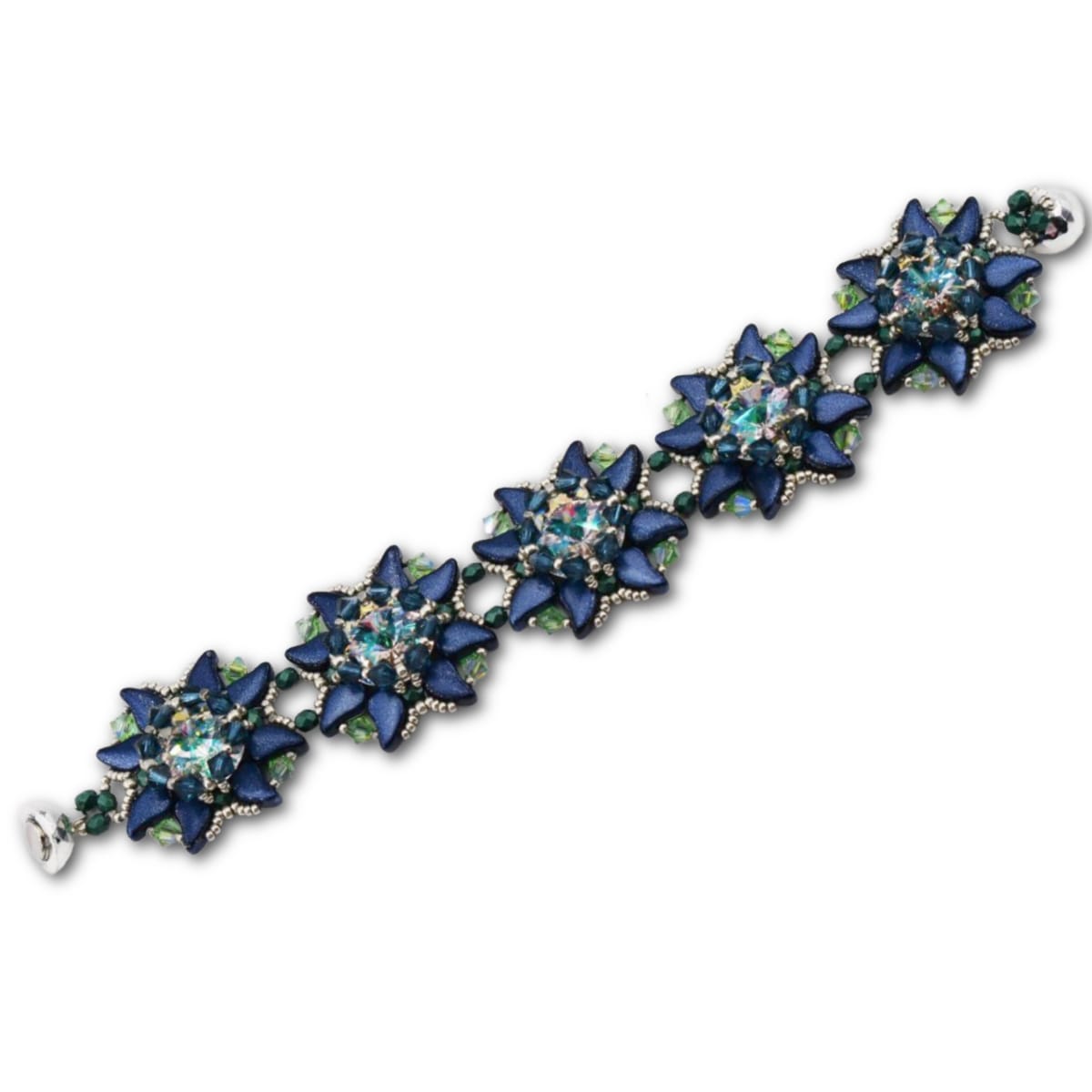Evening Star Bracelet Pattern by Rangashrii Santhanam - Instant Download or Printed Copy image 0