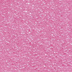 11/0 – Miyuki Delica - 5g Bag – Lined Crystal Dark Pink – DB246
