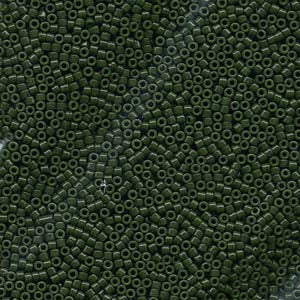 11/0 – Miyuki Delica - 5g Bag – Dyed Opaque Forest Green – DB663
