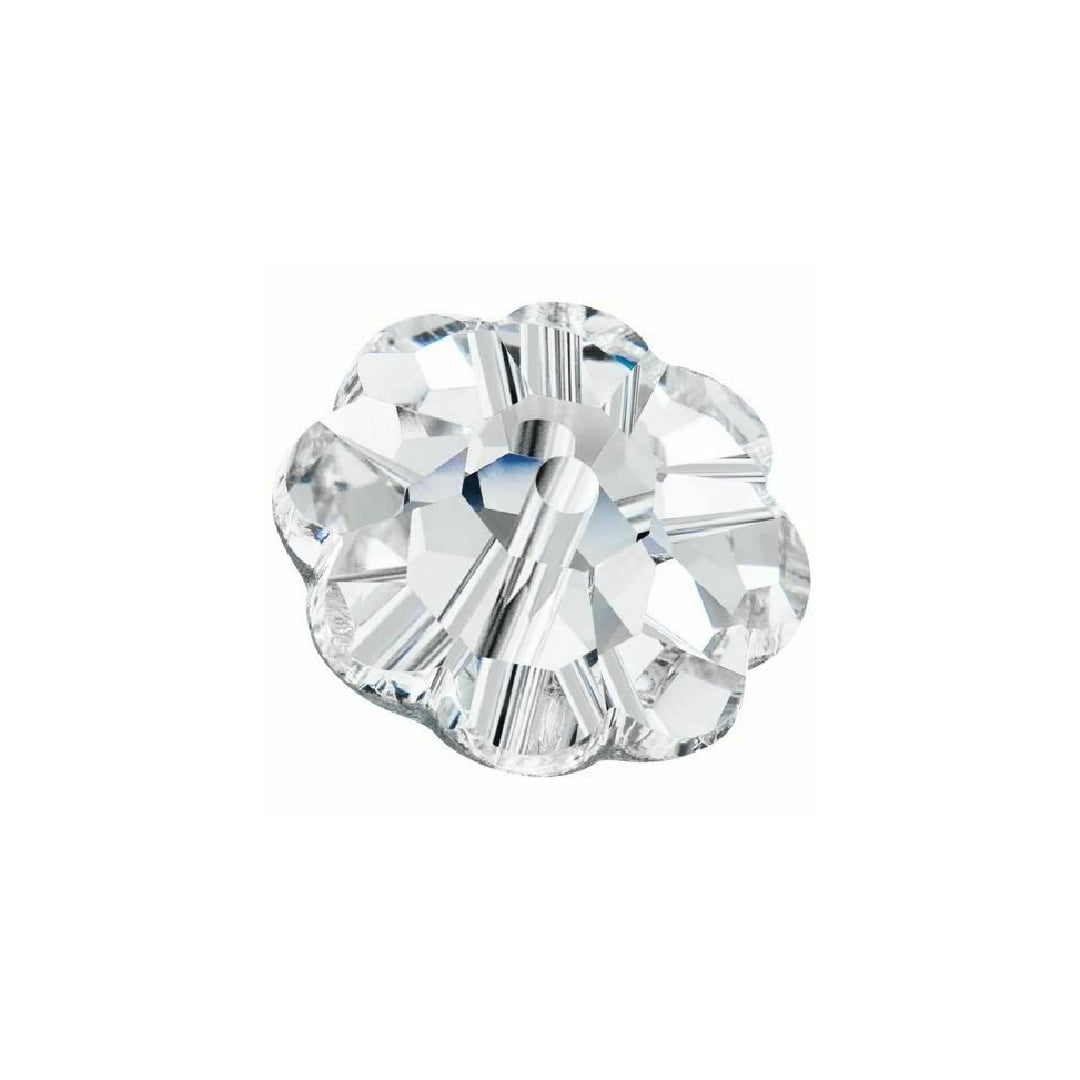 8mm Preciosa Flower Spacer – Crystal AB (Foiled)
