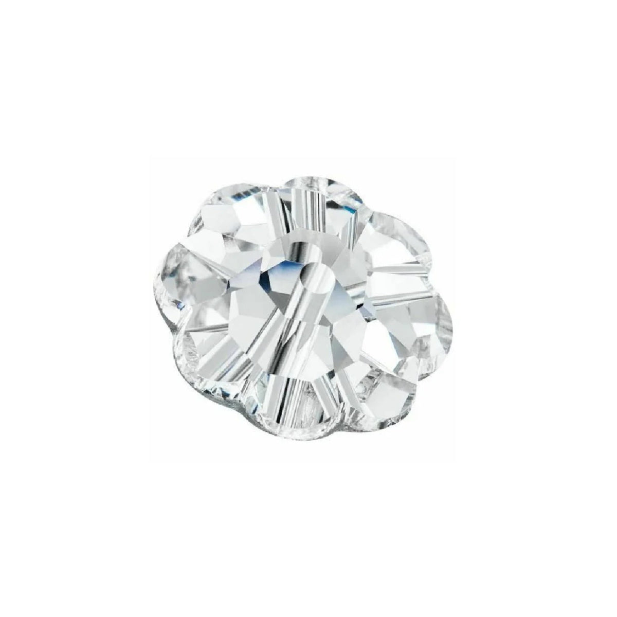 8mm Preciosa Flower Spacer β Crystal AB (Foiled)