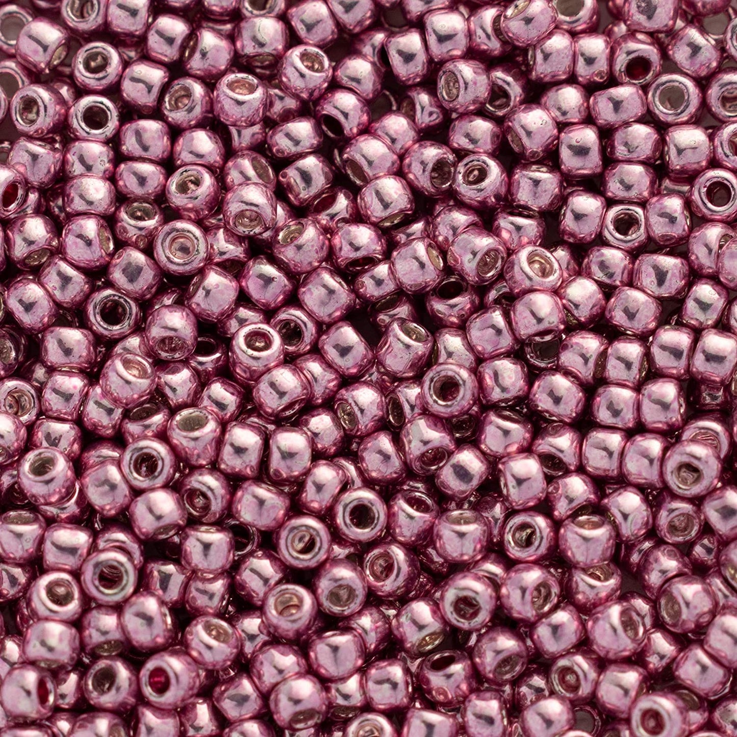 11/0 Toho Seed Beads - 10g Bag – PermaFinish – Galvanised Pink Lilac