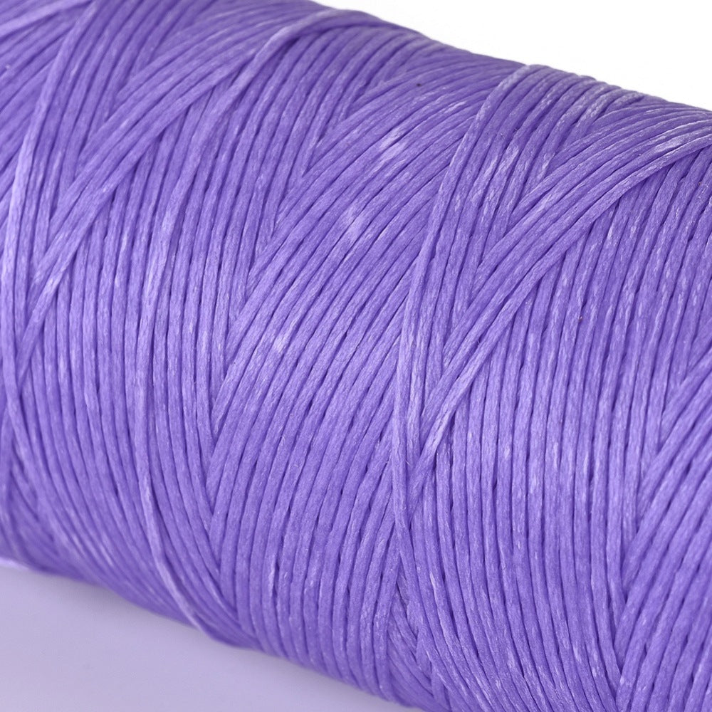 0.8mm Waxed Flat Polyester Cord - Spool of 20 Meters - Mauve