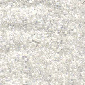 11/0 – Miyuki Delica - 5g Bag – Crystal AB Silk Satin – DB670