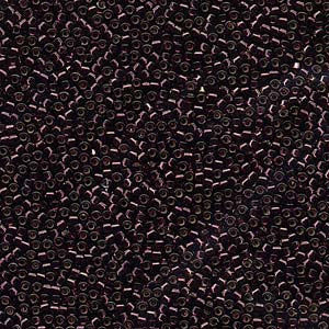 11/0 – Miyuki Delica - 5g Bag – Silver Lined Wine Dyed – DB611