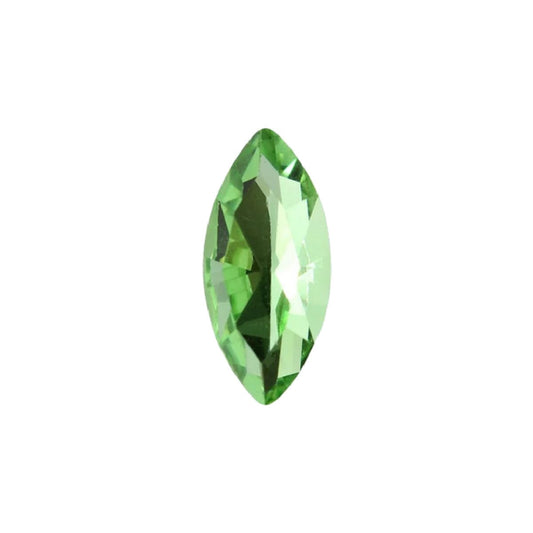 15x7mm Aurora Crystal Navette Stones - Pack of 6 - Peridot