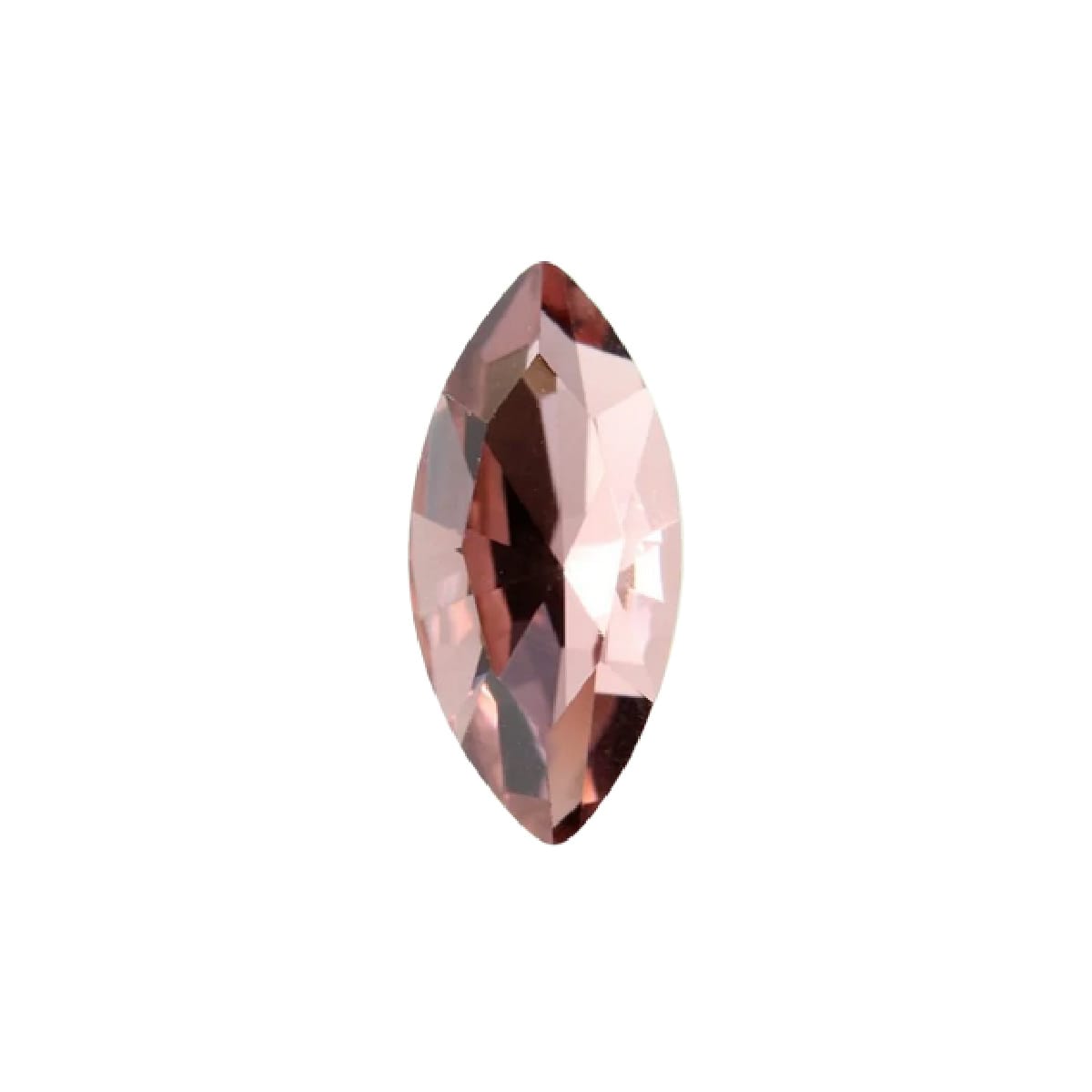 15x7mm Aurora Crystal Navette Stones - Pack of 6 - Light Amethyst