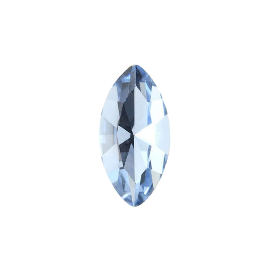 15x7mm Aurora Crystal Navette Stones - Pack of 6 - Light Sapphire