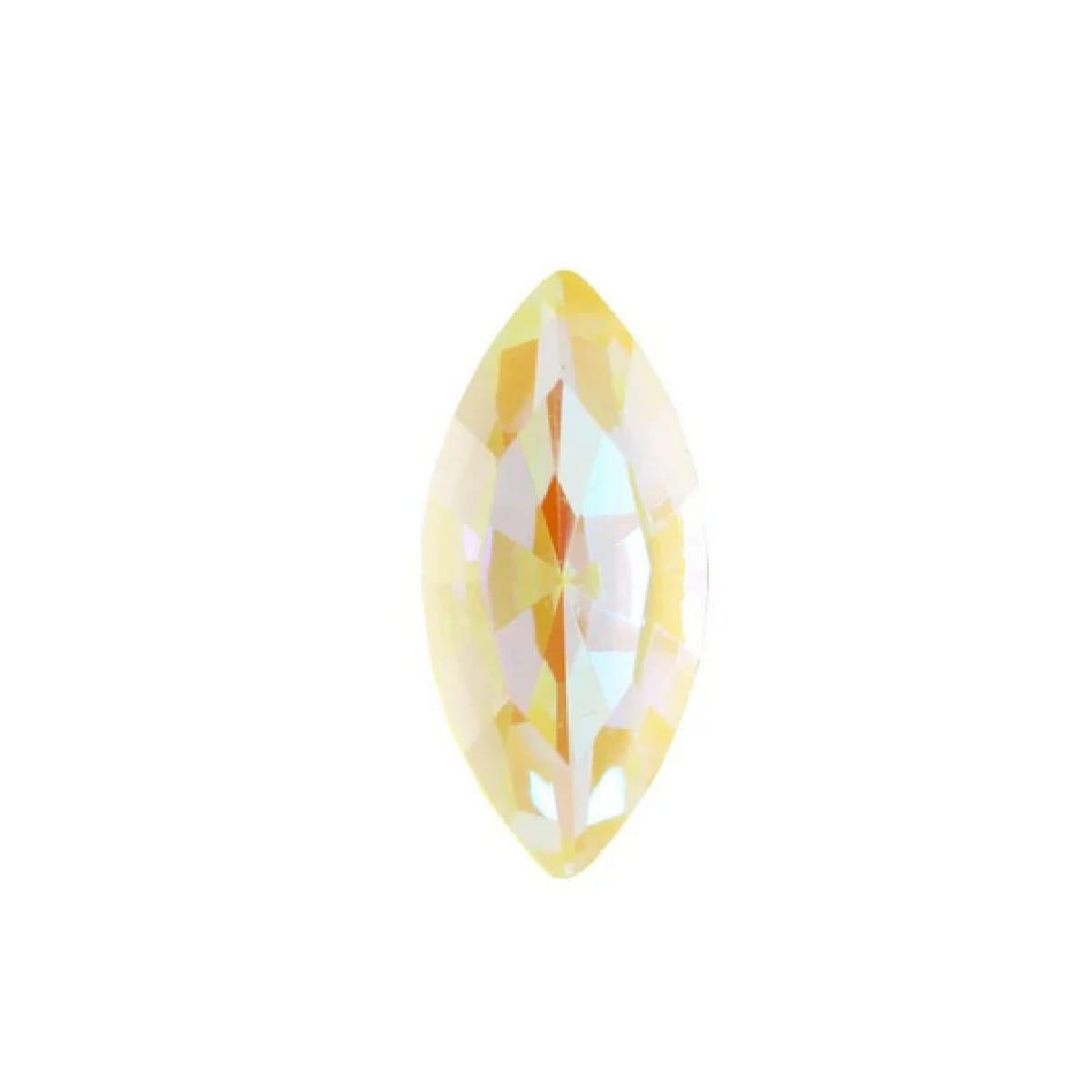 15x7mm Aurora Crystal Navette Stones - Pack of 6 - Sunshine Delite
