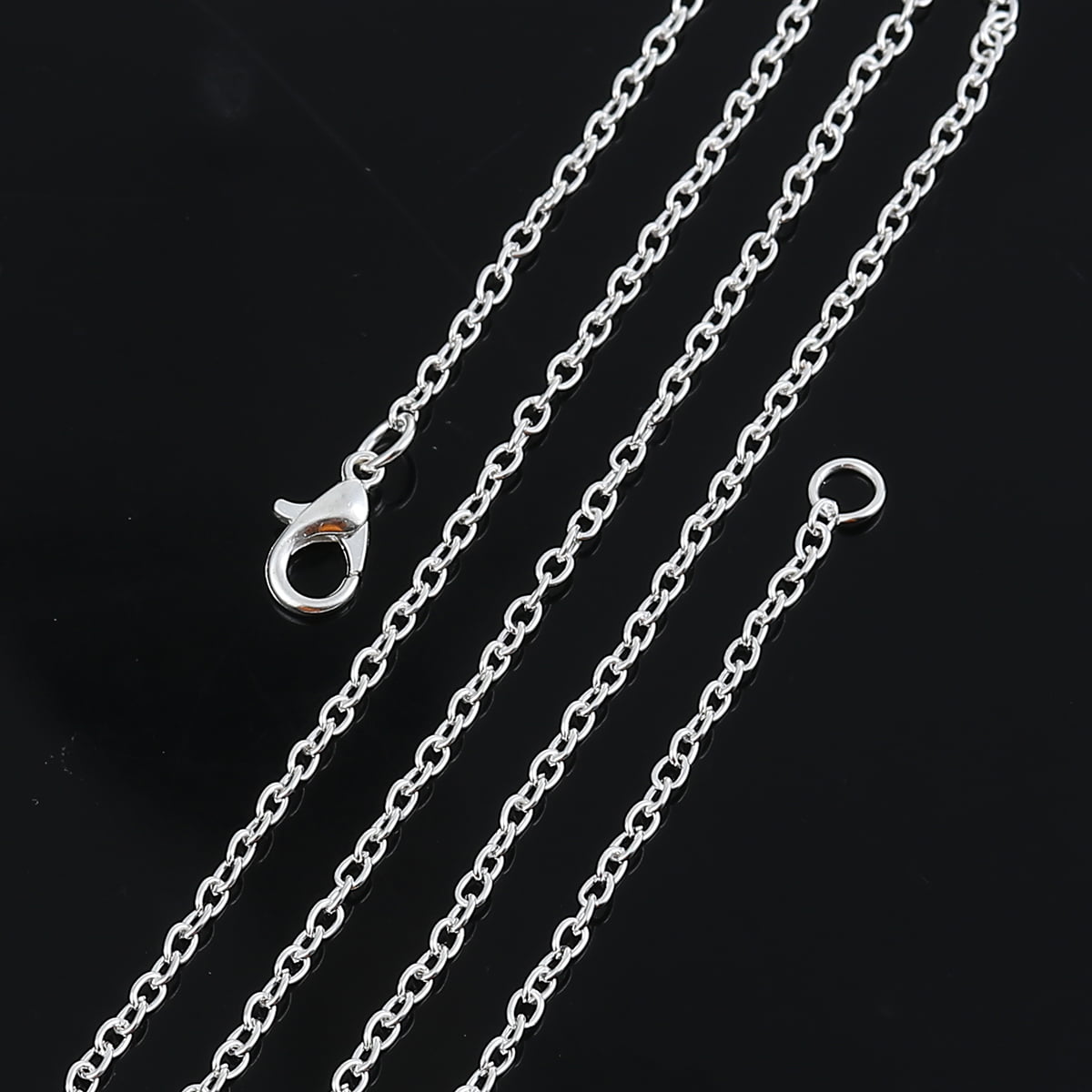 Silver Plated Cable Chain Necklace 3x2mm – 20 Inch