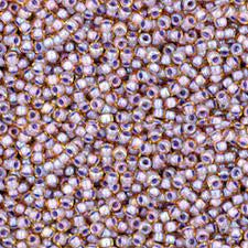 11/0 Toho Seed Beads - 10g Bag β Inside Colour Lt Topaz/Opaque Lavender Lined - Colour 926