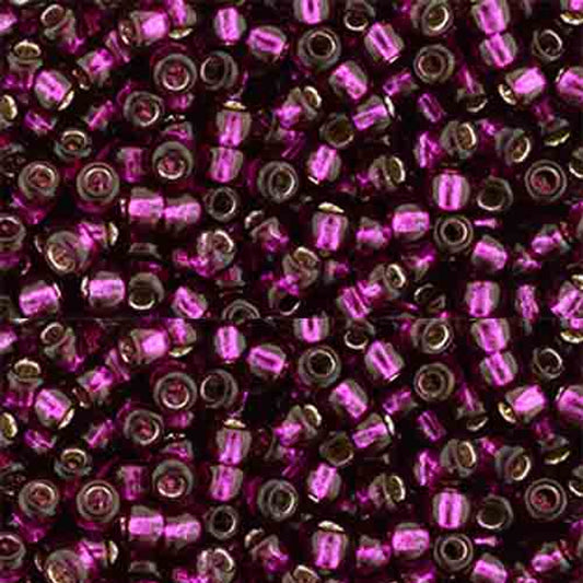 11/0 Toho Seed Beads - 10g Bag – Silver Lined Dragonfruit - Colour 2223