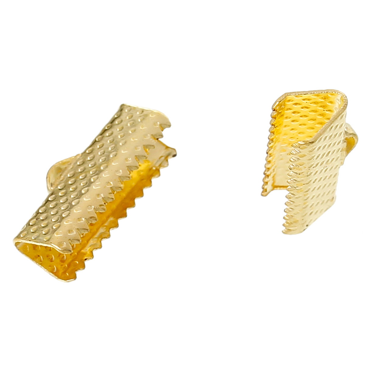 Gold Plated Ribbon Clamp 16mm – Pack of 2