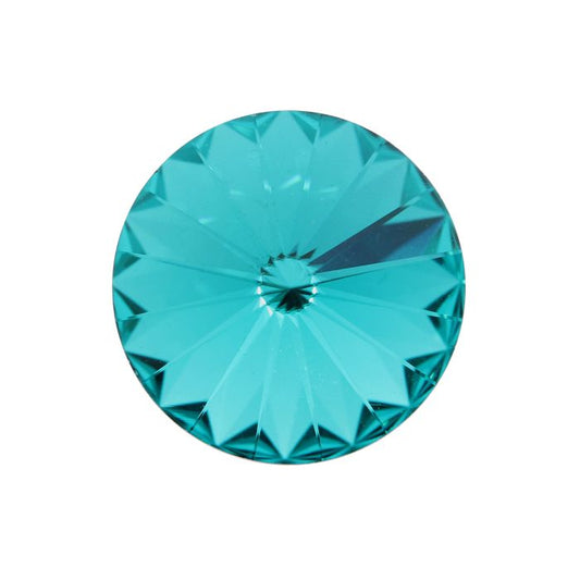 Preciosa Rivoli 12mm  - Blue Zircon