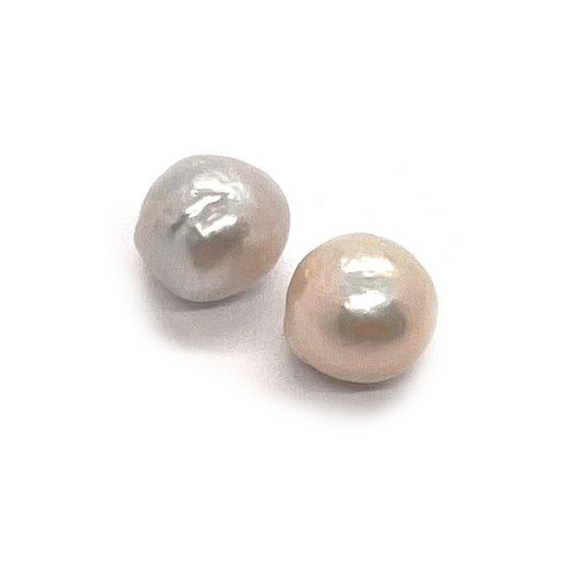 12-16mm Baroque Keshi Pearl - Undrilled (no hole) - Pack of 2