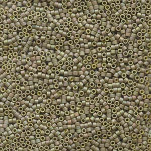 11/0 – Miyuki Delica - 5g Bag – Matte Metallic Yellow Green – DB372