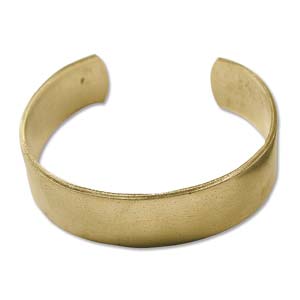 Brass Cuff (Flat) 3/4 inch wide