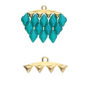 Vani 4 - GemDuo Ending - 24k Gold Plated - Pack of 2