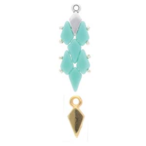 Ambeli - Kite Bead Ending - 24k Gold Plated - Pack of 2