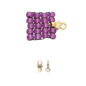 Pilos – 8/0 Seed Bead Ending – Antique Brass – Pack of 2