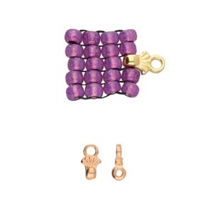 Pilos – 8/0 Seed Bead Ending – Rose Gold Plated – Pack of 2