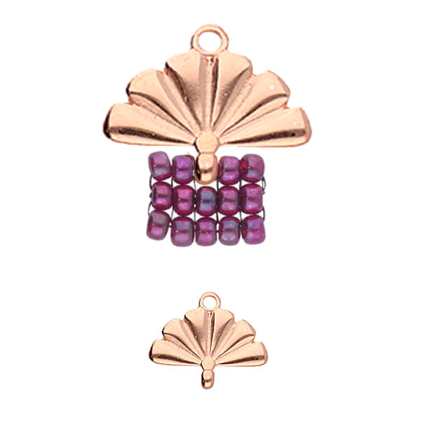 Sitia – 8/0 Seed Bead Ending – Rose Gold Plated (pack of 2)