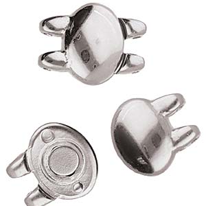 Kypri- Superduo Magnetic Clasp - Silver Plated