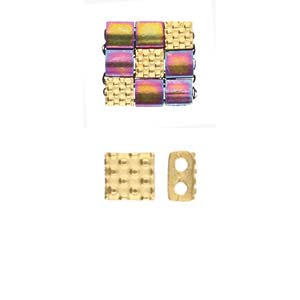 Parasporos - Tila Bead Substitute - 24k Gold Plated - Pack of 10