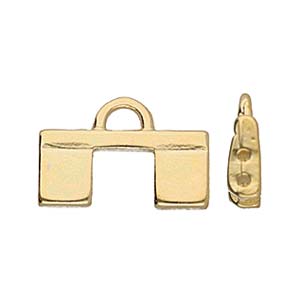 Piperi 2 - Tila Bead Ending - 24k Gold Plated - Pack of 2