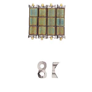 Tourkou - Tila Side Bead - Antique Silver Plated - Pack of 5