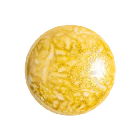 Czech Glass Cabochon 18mm β Milky Beige