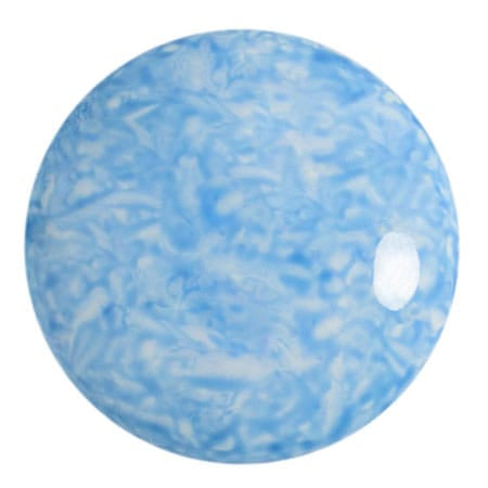 Czech Glass Cabochon 25mm β Milky Light Sapphire
