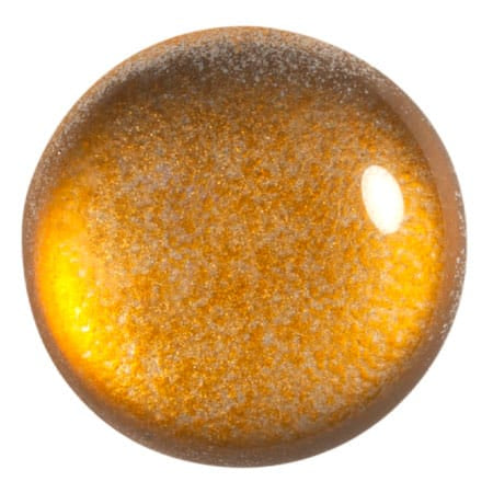 Czech Glass Cabochon 25mm β Ice Slushy Orange
