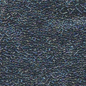 11/0 – Miyuki Delica - 5g Bag – Lined Dark Blue AB – DB086