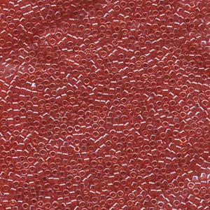 11/0 – Miyuki Delica - 5g Bag – Transparent Lt Siam Luster – DB098