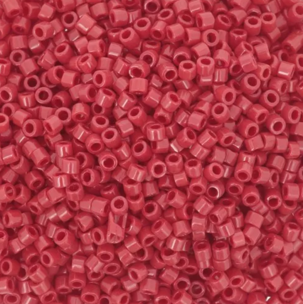11/0 – Miyuki Delica - 5g Bag - Opaque Dark Red – DB1140
