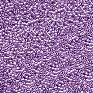 11/0 – Miyuki Delica - 5g Bag – Galvanised Matte Eggplant – DB1185