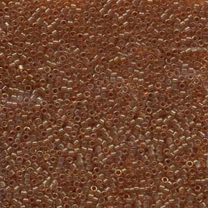 11/0 – Miyuki Delica - 5g Bag – Apricot Topaz Gold Luster – DB121