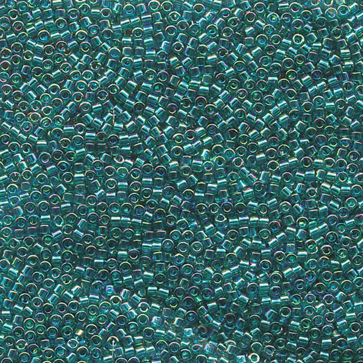 11/0 – Miyuki Delica - 5g Bag - Transparent Caribbean Teal AB – DB1248