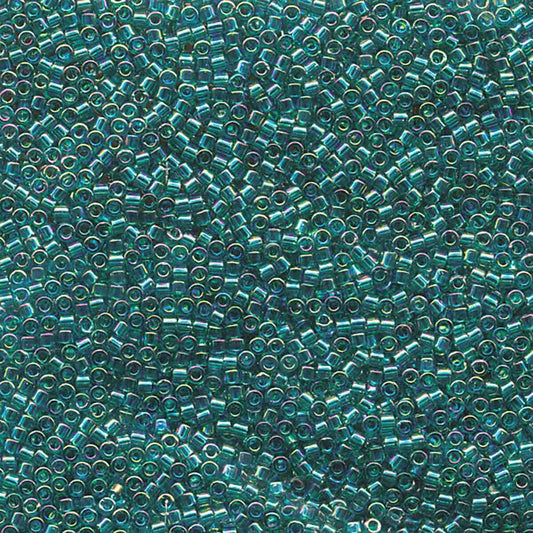 11/0 – Miyuki Delica - 5g Bag - Transparent Caribbean Teal AB – DB1248