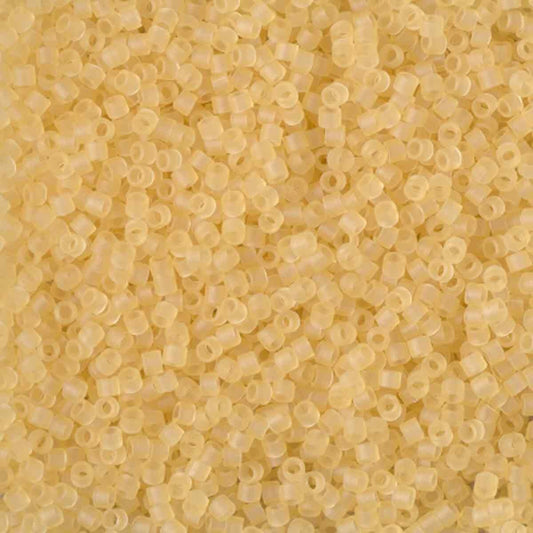 11/0 – Miyuki Delica - 5g Bag - Matte Transparent Crystal Ivory – DB1272