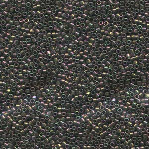 11/0 – Miyuki Delica - 5g Bag – Forest Green Rainbow Gold Luster – DB127