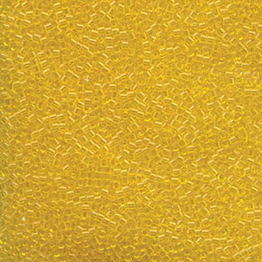 11/0 – Miyuki Delica - 5g Bag - Dyed Transparent Light Yellow – DB1301