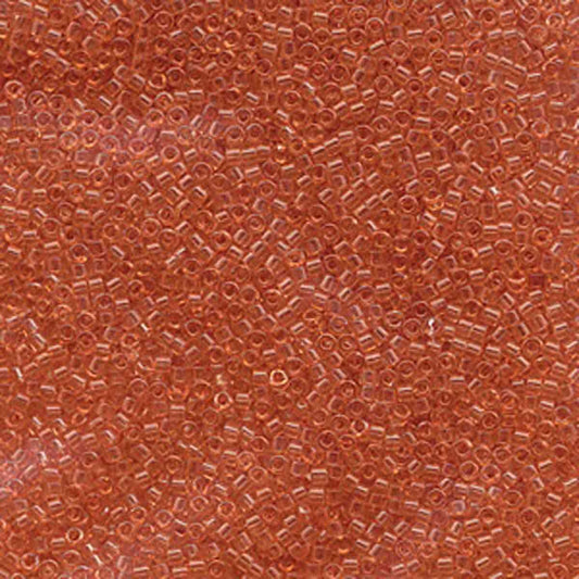 11/0 – Miyuki Delica - 5g Bag - Dyed Transparent Light Peach – DB1302