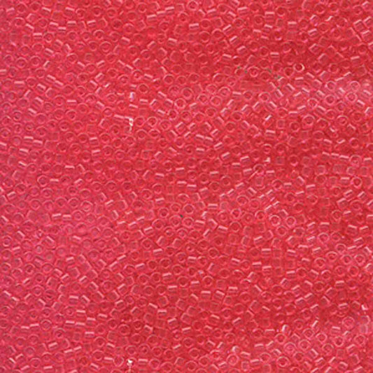 11/0 – Miyuki Delica - 5g Bag - Dyed Transparent Dark Rose – DB1308